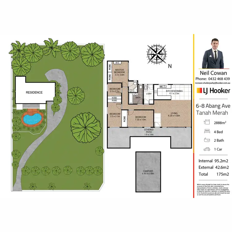Floorplan of Homely house listing, 6-8 Abang Avenue, Tanah Merah QLD 4128