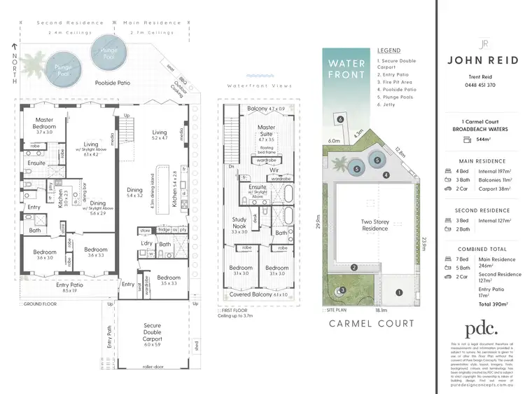 Floorplan of Homely house listing, 1 Carmel Court, Broadbeach Waters QLD 4218