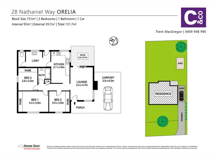 Floorplan of Homely house listing, 28 Nathaniel Way, Orelia WA 6167