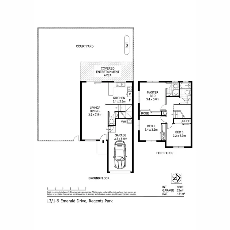 Floorplan of Homely townhouse listing, 13/1 - 9 Emerald Drive, Regents Park QLD 4118