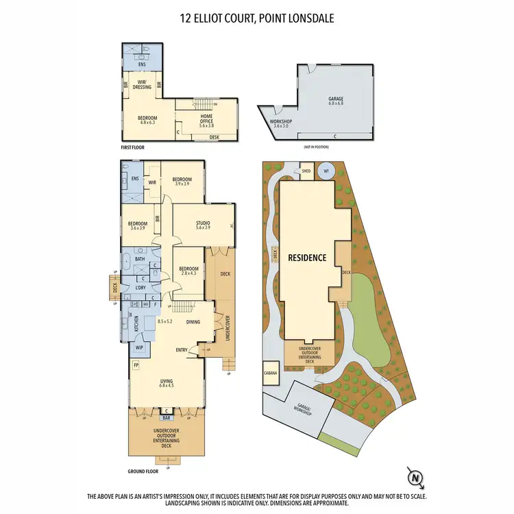 Floorplan of Homely house listing, 12 Elliot Court, Point Lonsdale VIC 3225