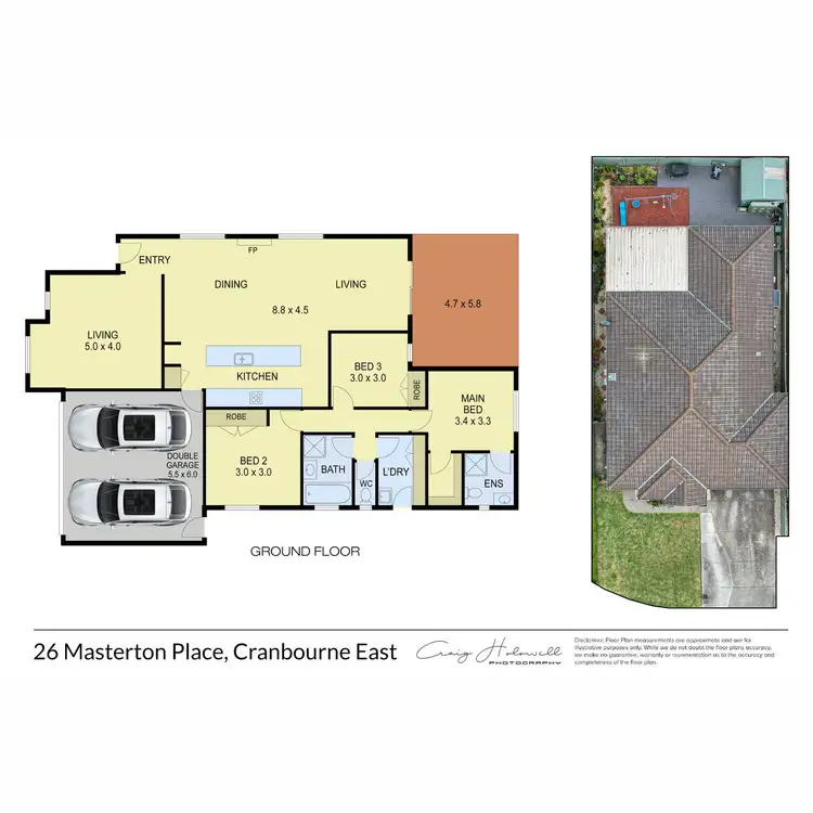 Floorplan of Homely house listing, 26 Masterton Place, Cranbourne East VIC 3977