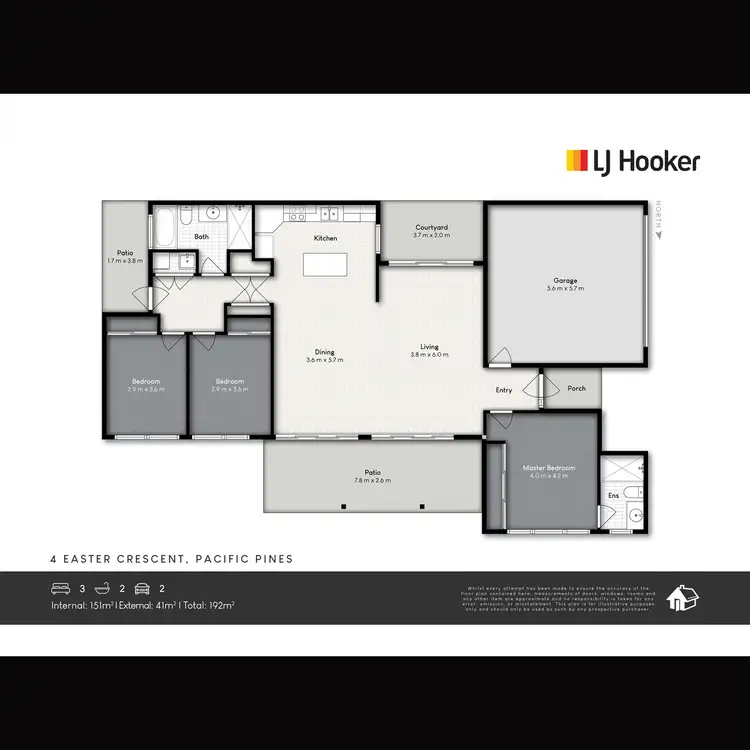 Floorplan of Homely house listing, 4 Easter Crescent, Pacific Pines QLD 4211