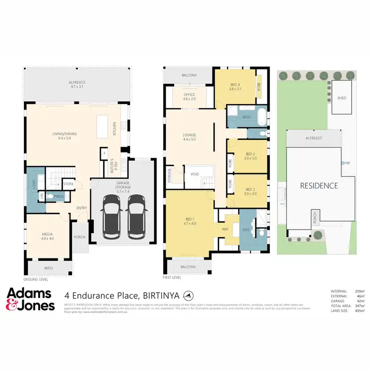 Floorplan of Homely house listing, 4 Endurance Place, Birtinya QLD 4575