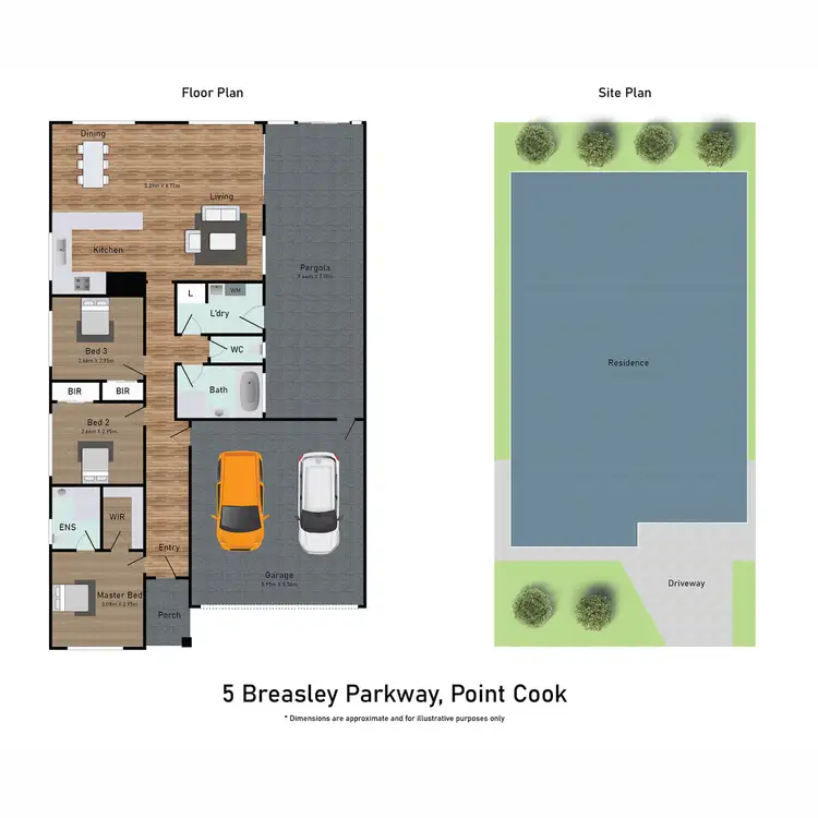 Floorplan of Homely house listing, 5 Breasley Parkway, Point Cook VIC 3030