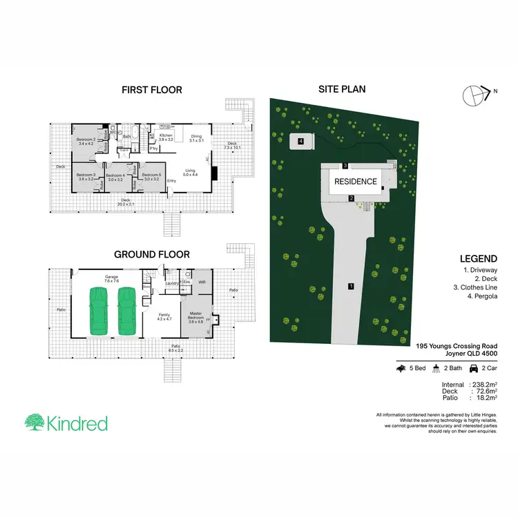 Floorplan of Homely house listing, 195 Youngs Crossing Road, Joyner QLD 4500