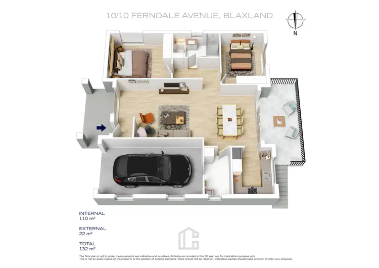 Floorplan of Homely villa listing, 10/10 Ferndale Avenue, Blaxland NSW 2774