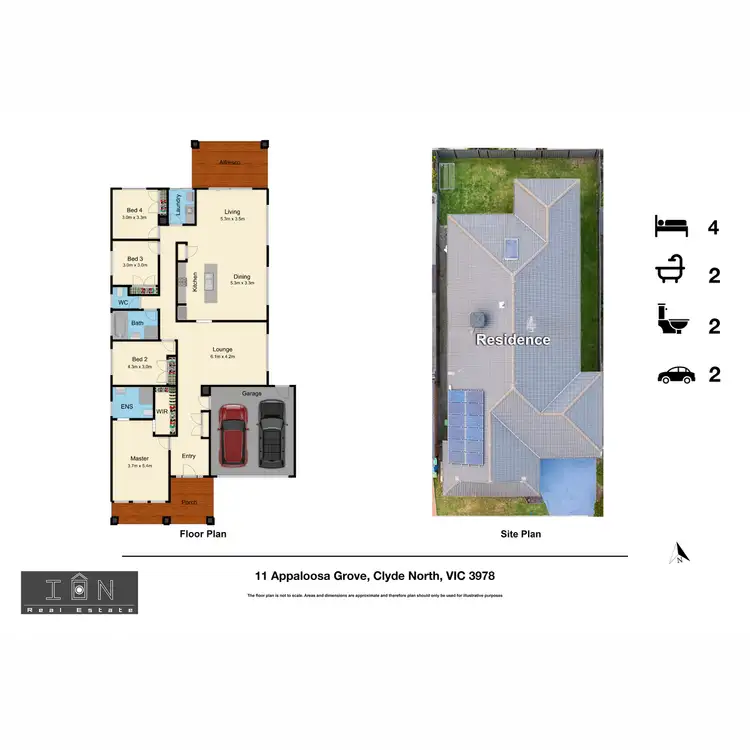 Floorplan of Homely house listing, 11 Appaloosa Grove, Clyde North VIC 3978