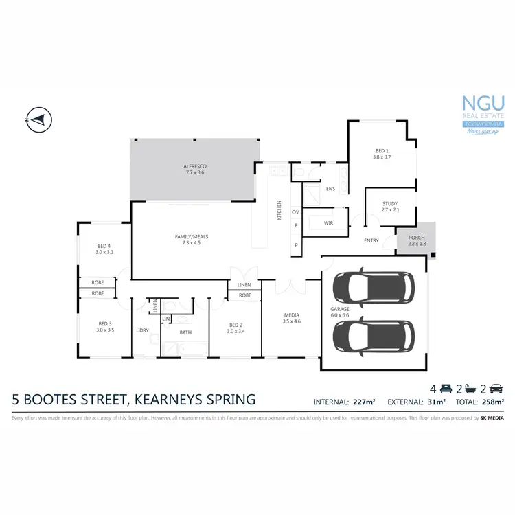 Floorplan of Homely house listing, 5 Bootes Street, Kearneys Spring QLD 4350