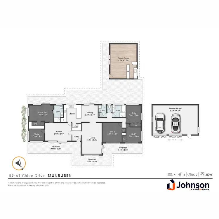 Floorplan of Homely house listing, 59-61 Chloe Drive, Munruben QLD 4125