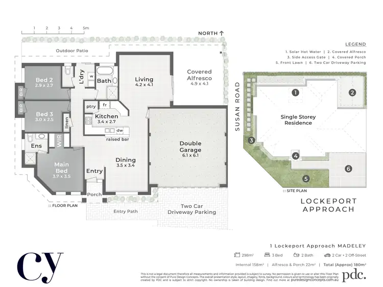 Floorplan of Homely house listing, 1 Lockeport Approach, Madeley WA 6065