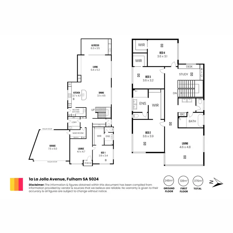 Floorplan of Homely house listing, 1 La Jolla Avenue, Fulham SA 5024