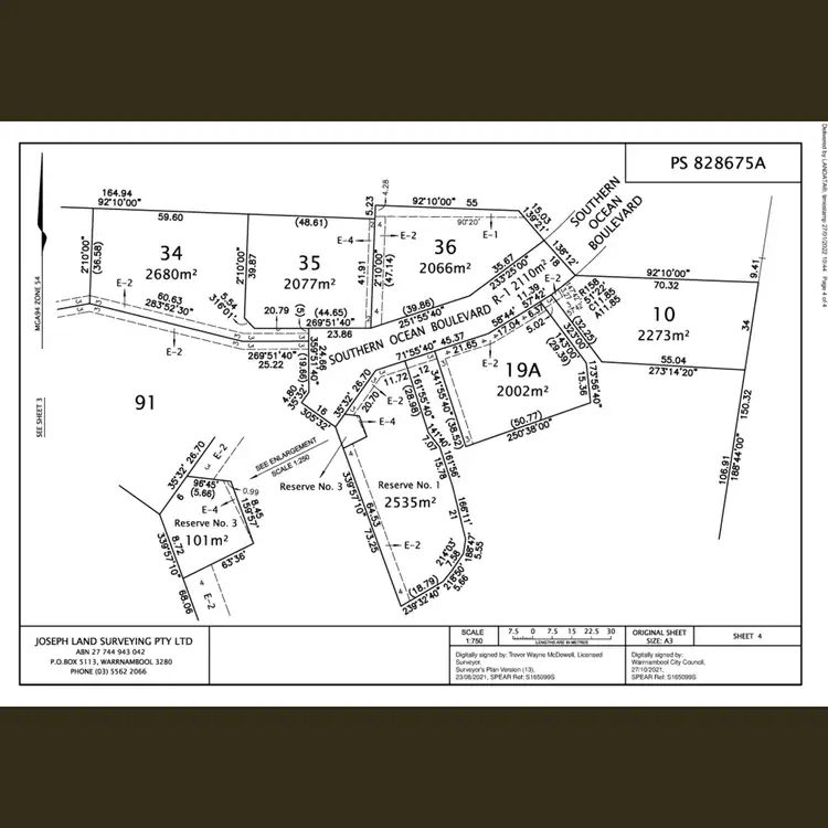 Floorplan of Homely land listing, 27 Southern Ocean Boulevard, Warrnambool VIC 3280