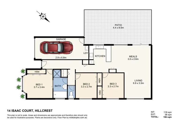 Floorplan of Homely house listing, 14 Isaac Court, Hillcrest QLD 4118