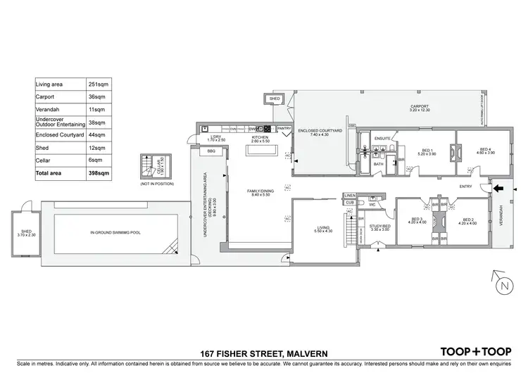 Floorplan of Homely house listing, 167 Fisher Street, Malvern SA 5061