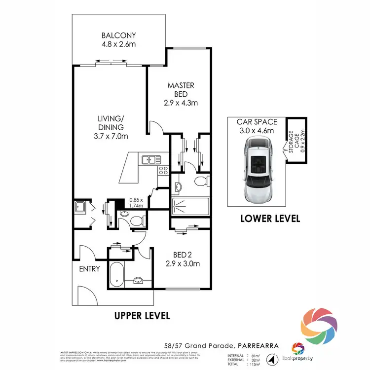 Floorplan of Homely apartment listing, 58/57 Grand Parade, Parrearra QLD 4575