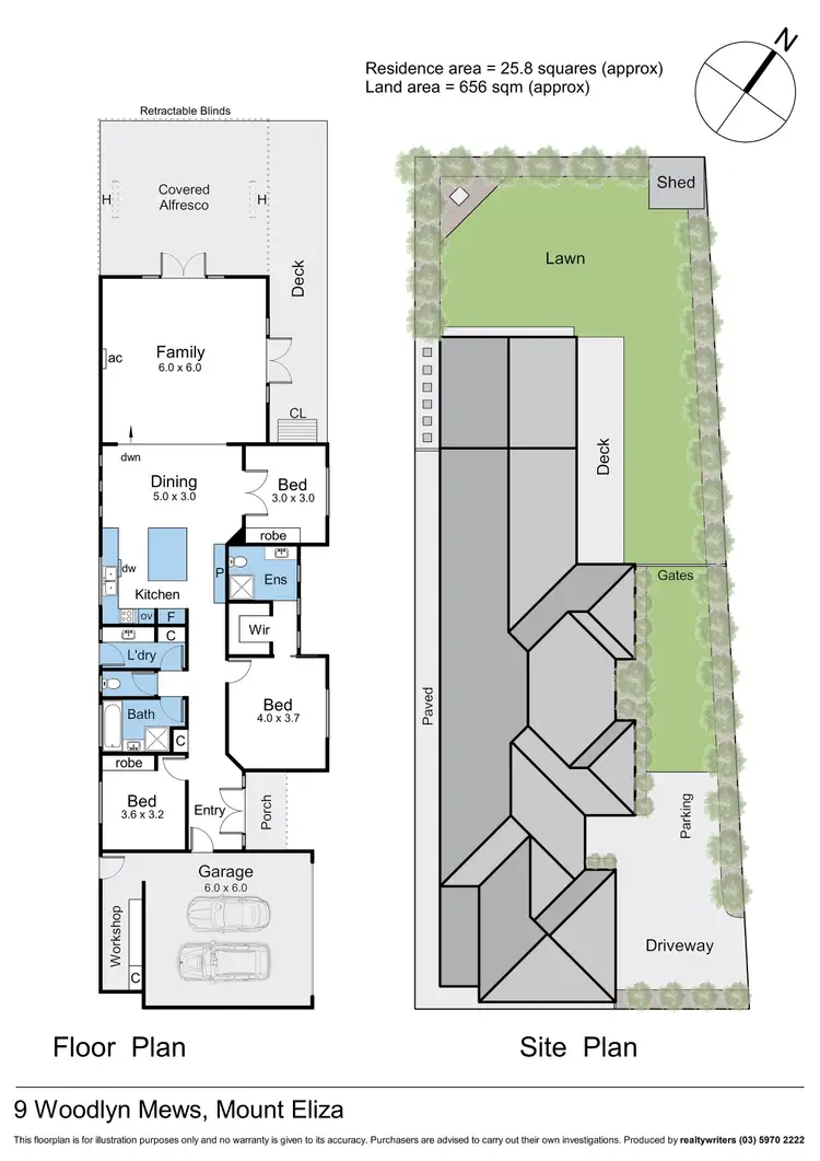 Floorplan of Homely house listing, 9 Woodlyn Mews, Mount Eliza VIC 3930