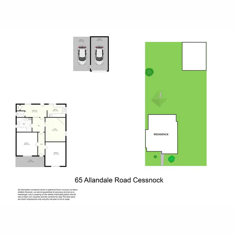Floorplan of Homely house listing, 65 Allandale Road, Cessnock NSW 2325