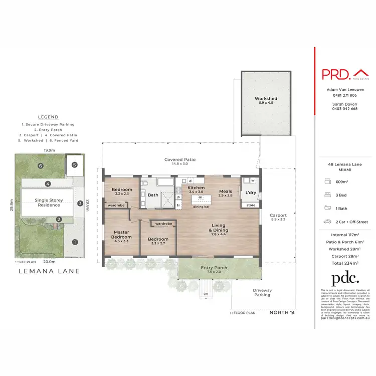 Floorplan of Homely house listing, 48 Lemana Lane, Miami QLD 4220