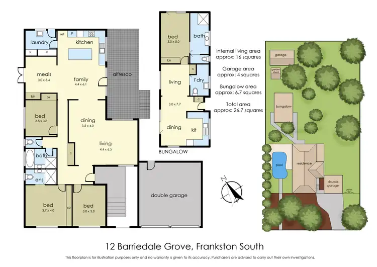 Floorplan of Homely house listing, 12 Barriedale Grove, Frankston South VIC 3199