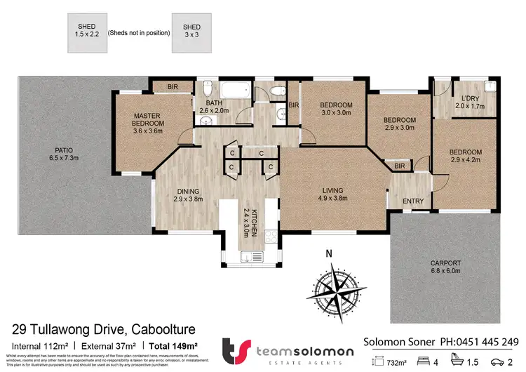 Floorplan of Homely house listing, 29 Tullawong Drive, Caboolture QLD 4510