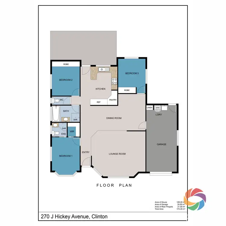 Floorplan of Homely house listing, 270 J Hickey Avenue, Clinton QLD 4680