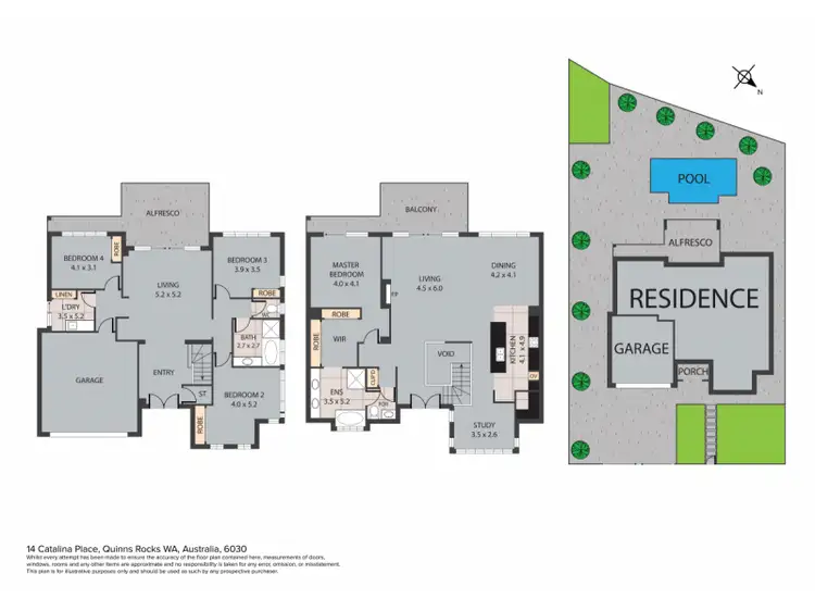 Floorplan of Homely house listing, 14 Catalina Place, Quinns Rocks WA 6030