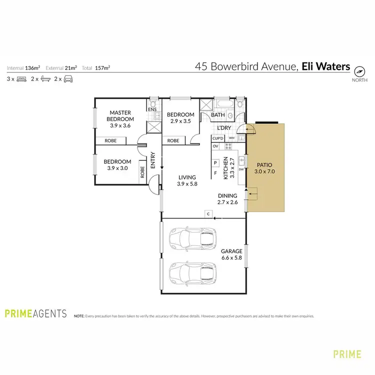 Floorplan of Homely house listing, 45 Bowerbird Avenue, Eli Waters QLD 4655