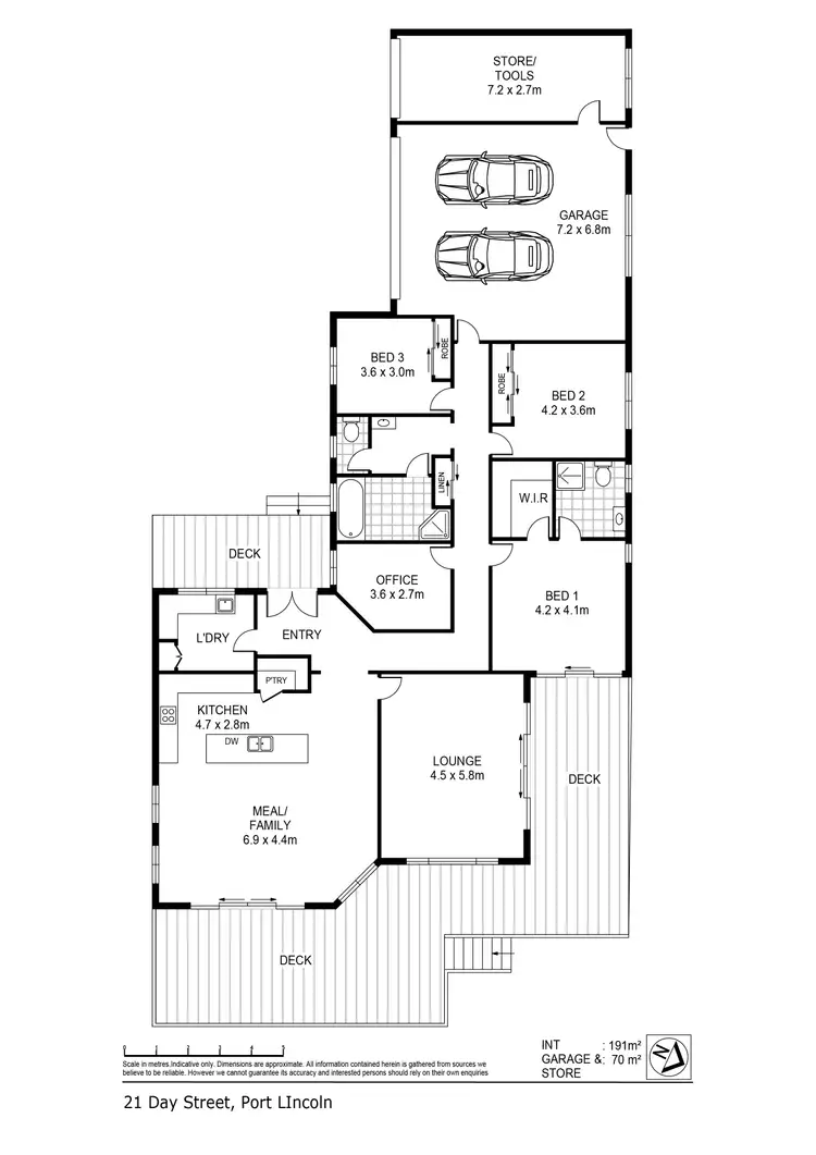Floorplan of Homely house listing, 21 Day Street, Port Lincoln SA 5606