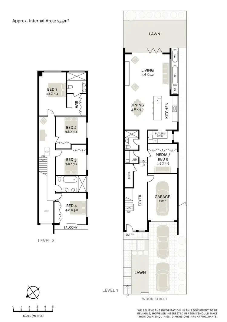 Floorplan of Homely semi-detached listing, 8 Wood Street, Eastwood NSW 2122
