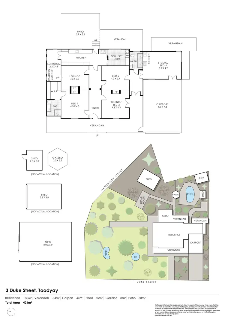 Floorplan of Homely house listing, 3 Duke Street, Toodyay WA 6566