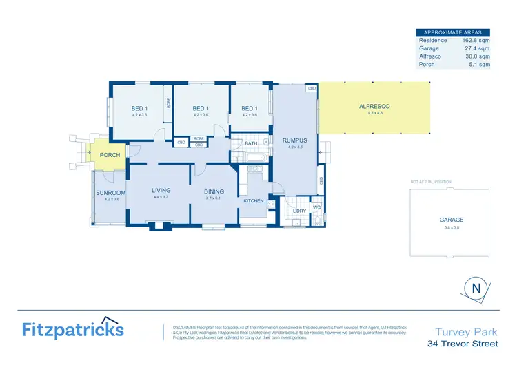 Floorplan of Homely house listing, 34 Trevor Street, Turvey Park NSW 2650