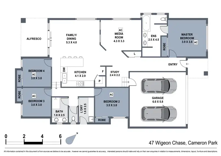 Floorplan of Homely house listing, 47 Wigeon Chase, Cameron Park NSW 2285