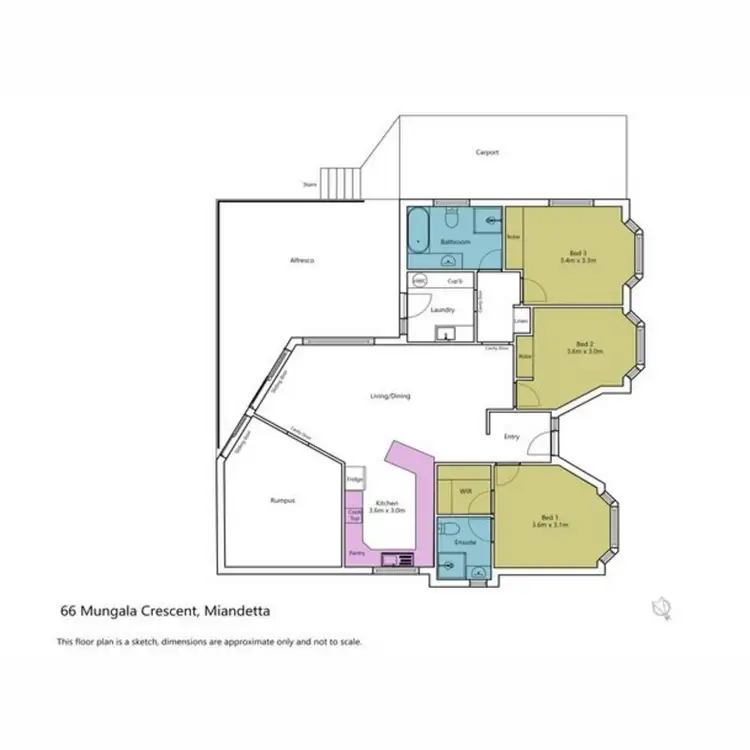 Floorplan of Homely house listing, 66 Mungala Crescent, Miandetta TAS 7310