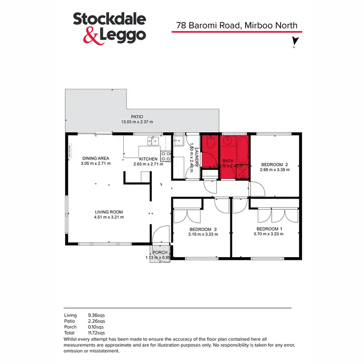 Floorplan of Homely house listing, 78 Baromi Road, Mirboo North VIC 3871