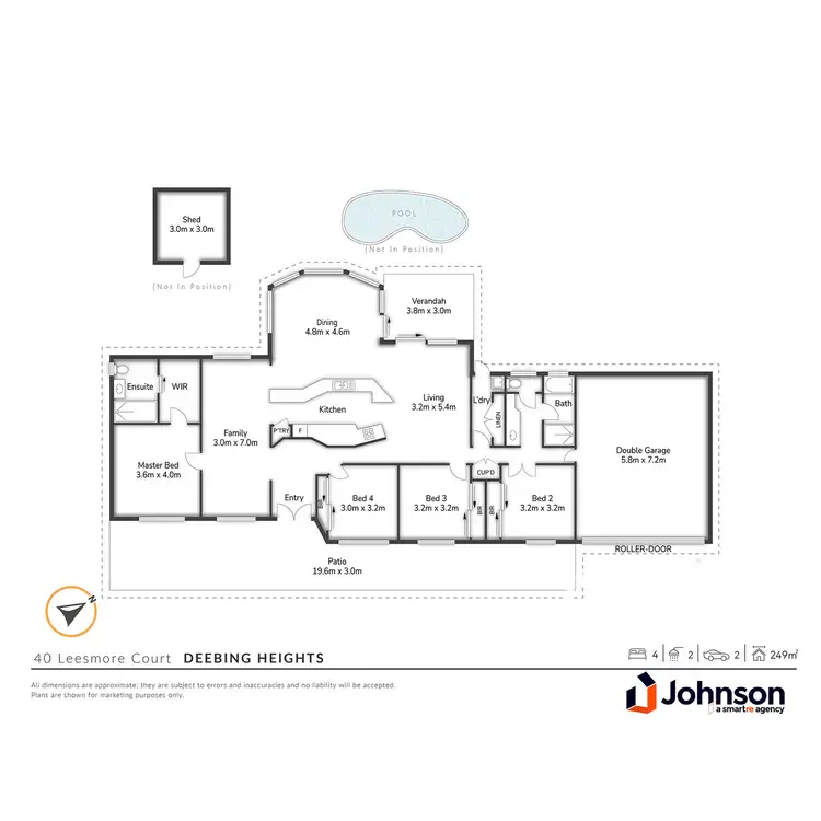 Floorplan of Homely house listing, 40 Leesmore Court, Deebing Heights QLD 4306