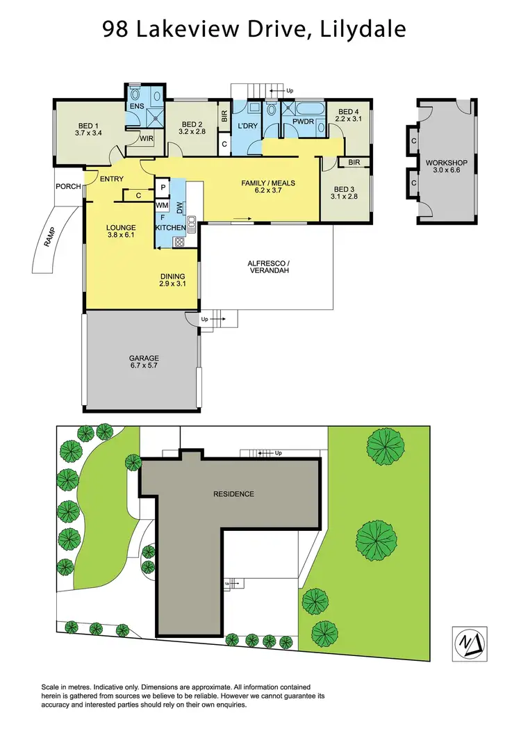 Floorplan of Homely house listing, 98 Lakeview Drive, Lilydale VIC 3140