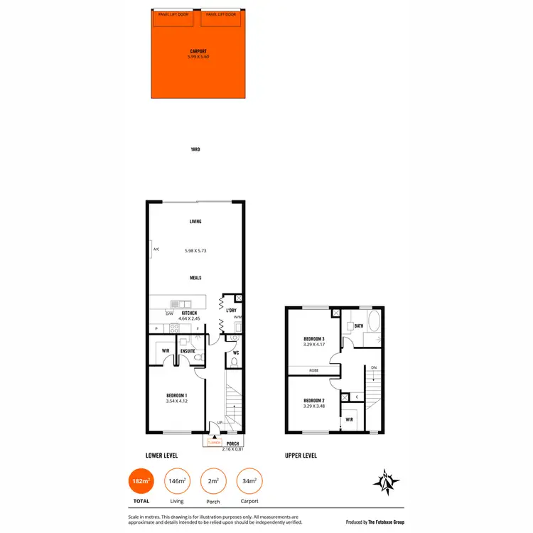 Floorplan of Homely townhouse listing, 6 Davey Lane, Evanston Gardens SA 5116