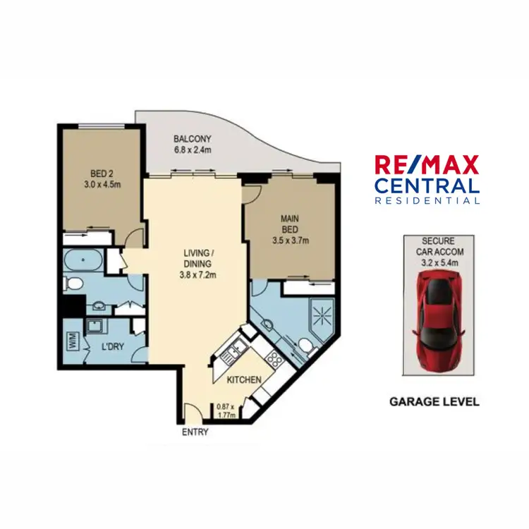 Floorplan of Homely apartment listing, L20/501 Queen Street, Brisbane City QLD 4000