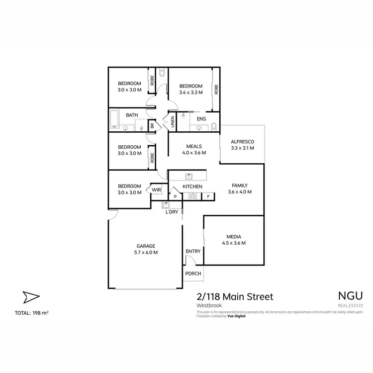 Floorplan of Homely house listing, 2/118b Main Street, Westbrook QLD 4350