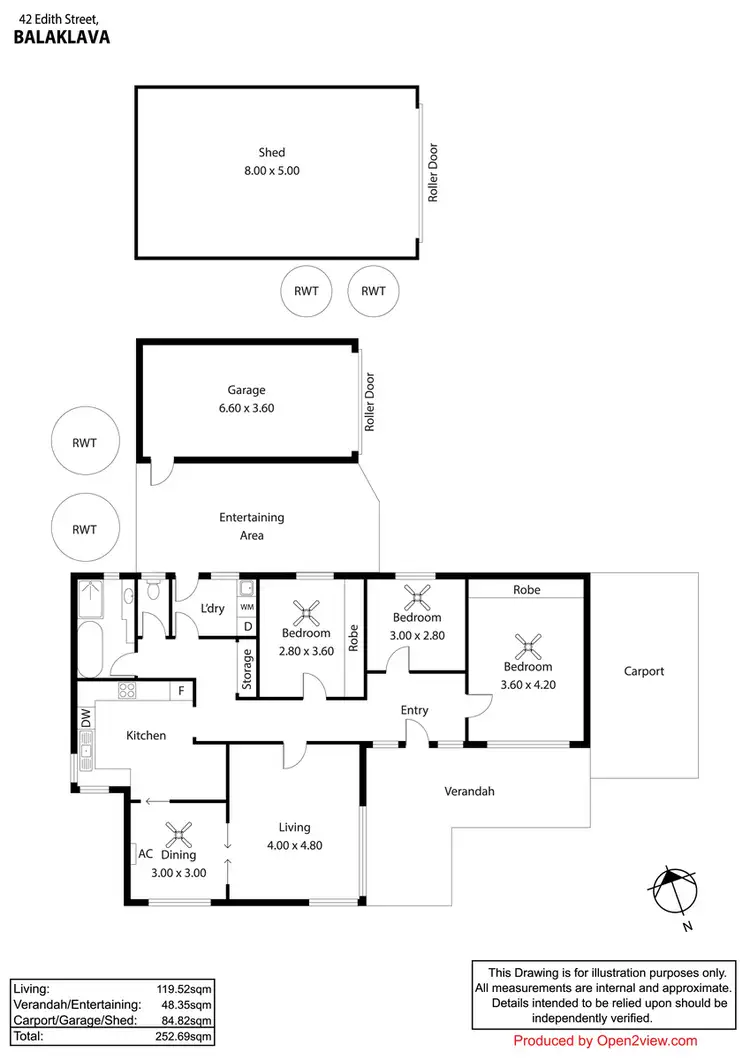 Floorplan of Homely house listing, 42 Edith Terrace, Balaklava SA 5461
