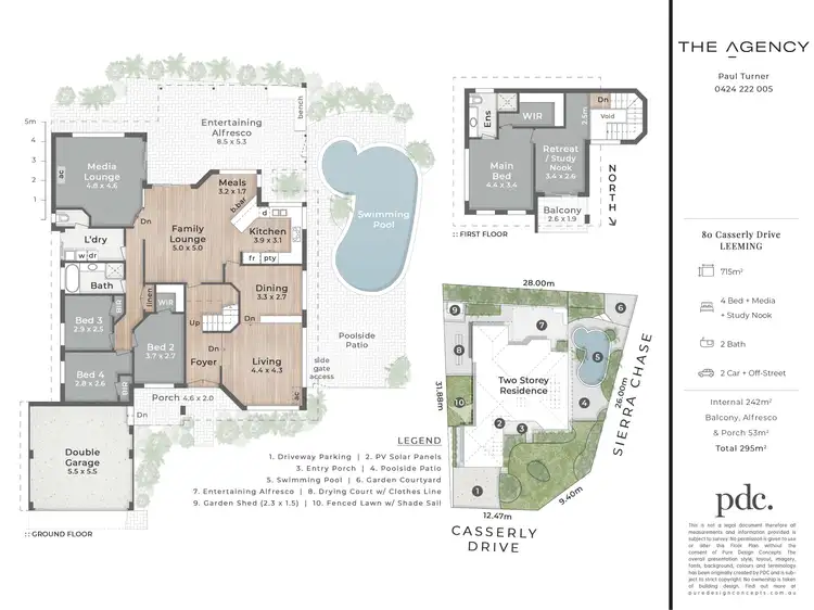 Floorplan of Homely house listing, 80 Casserly Drive, Leeming WA 6149