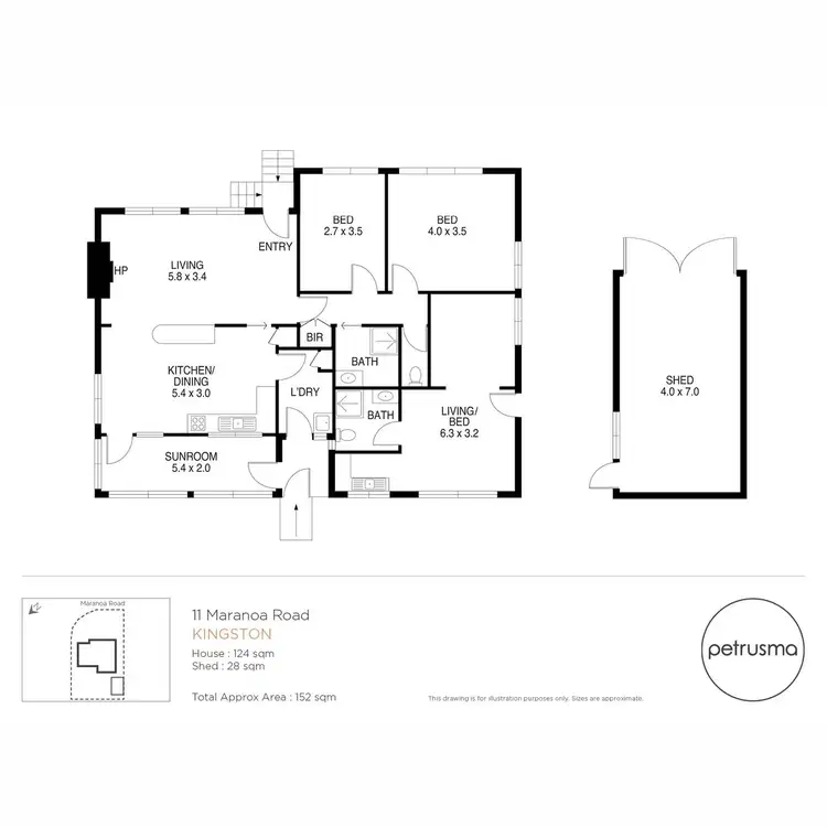 Floorplan of Homely house listing, 11 Maranoa Road, Kingston TAS 7050