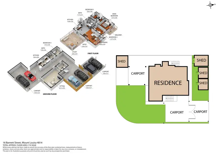 Floorplan of Homely house listing, 16 Barnett Street, Mount Louisa QLD 4814