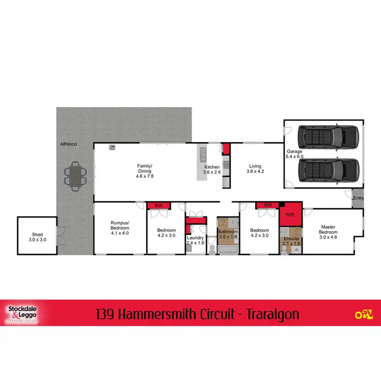 Floorplan of Homely house listing, 139 Hammersmith Circuit, Traralgon VIC 3844