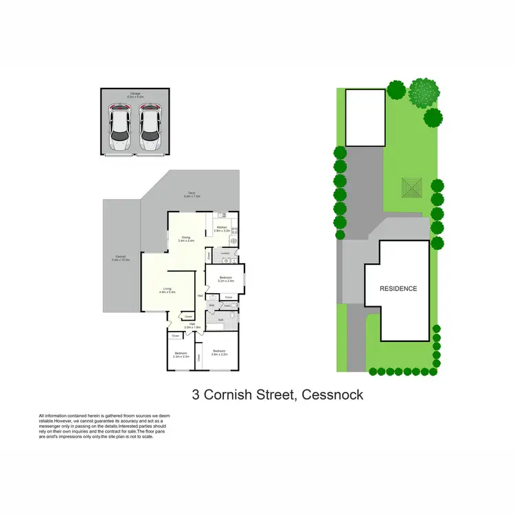 Floorplan of Homely house listing, 3 Cornish Street, Cessnock NSW 2325