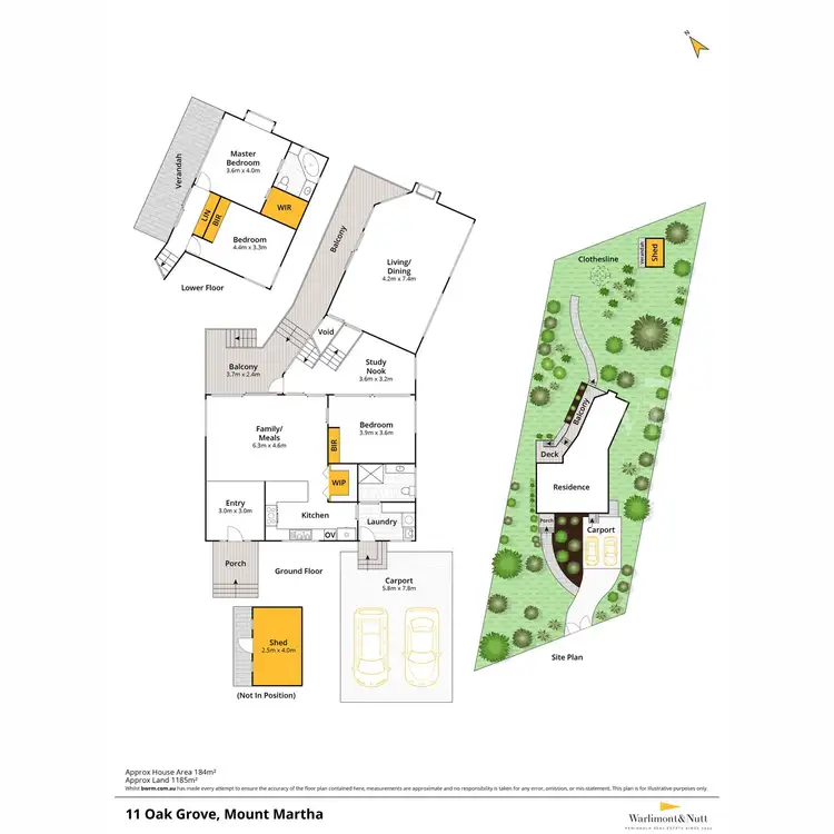 Floorplan of Homely house listing, 11 Oak Grove, Mount Martha VIC 3934