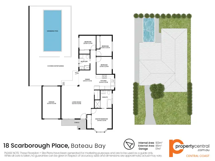Floorplan of Homely house listing, 18 Scarborough Place, Bateau Bay NSW 2261