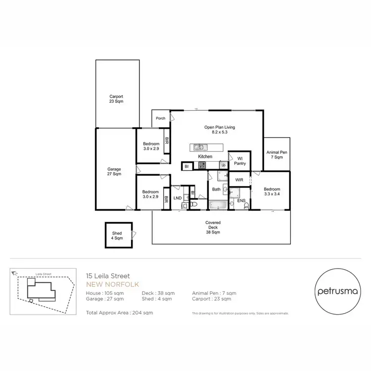 Floorplan of Homely house listing, 15 Leila Street, New Norfolk TAS 7140