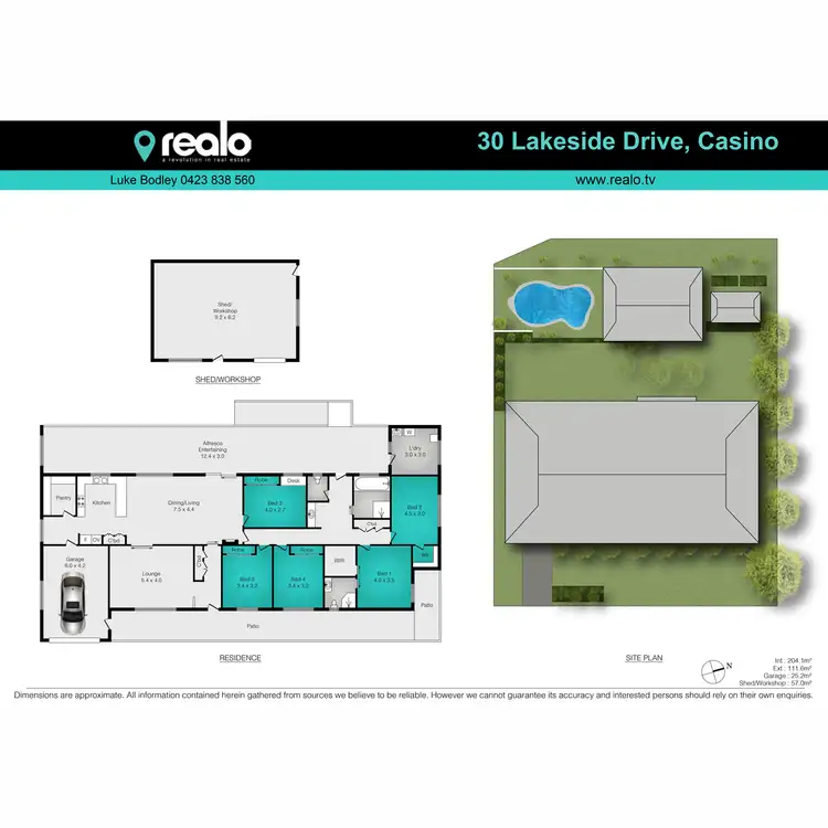 Floorplan of Homely house listing, 30 Lakeside Drive, Casino NSW 2470